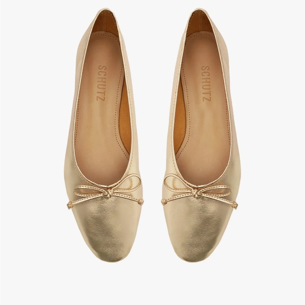 SCHUTZ arissa Gold Flats for Women